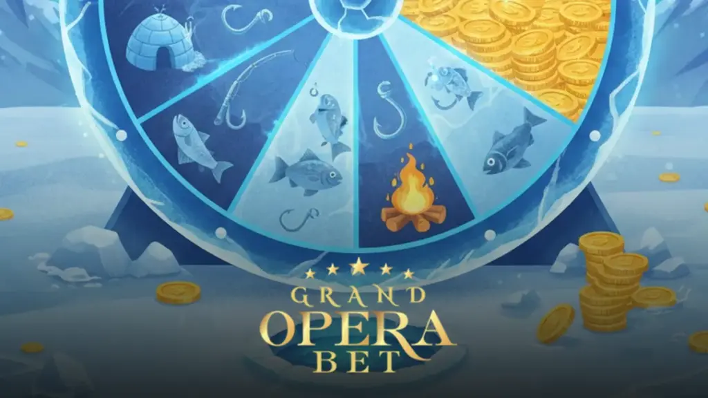 Grandoperabet Ice Fishing Çarkıfelek oyunu