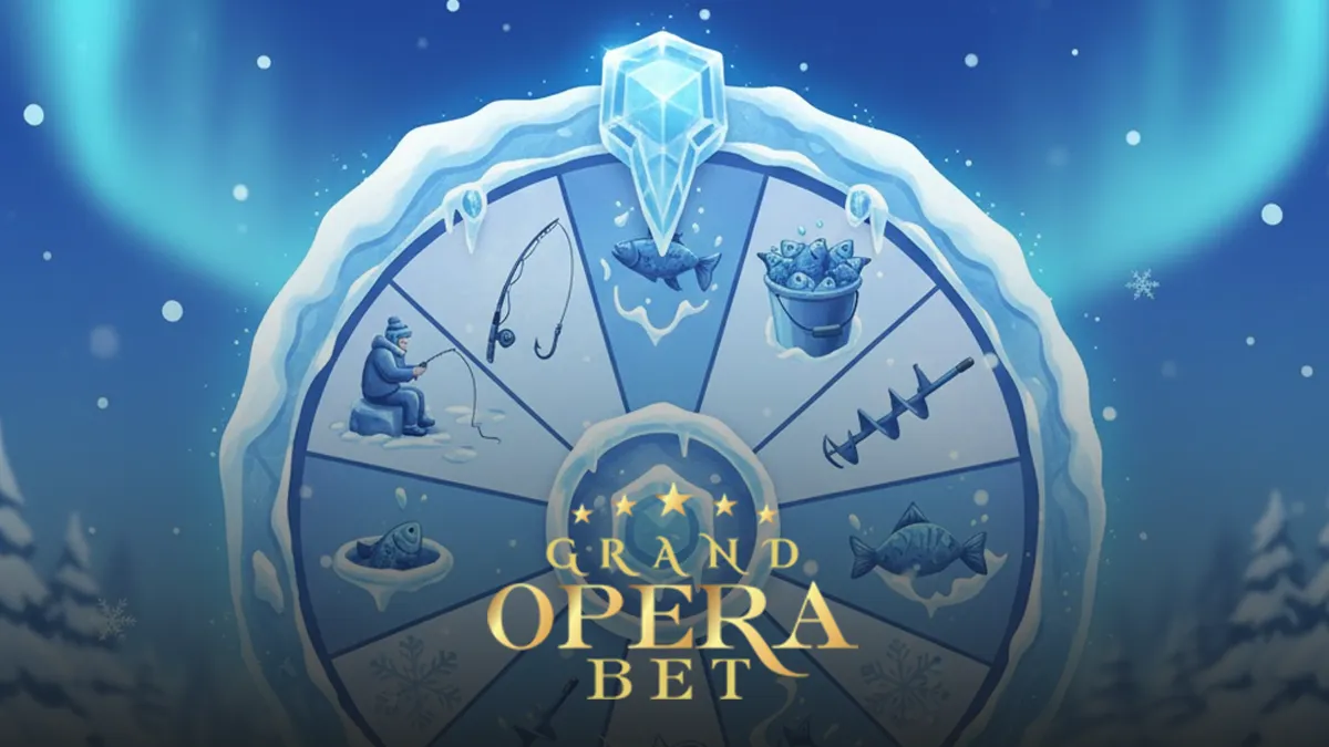 Grandoperabet Ice Fishing Çarkıfelek oyunu