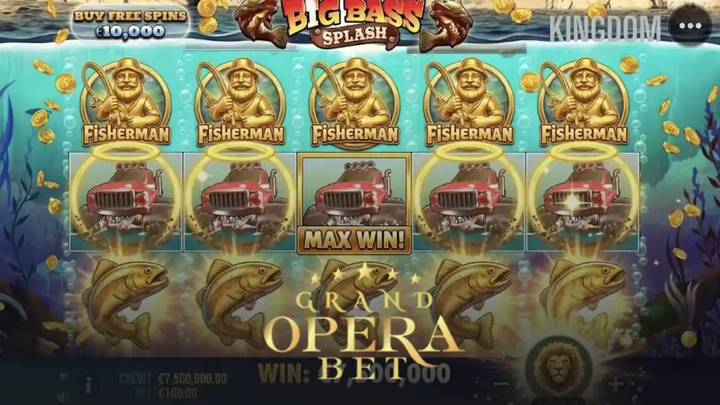 Grand opera bet big bass splash oyunu